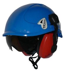 Tractel TR2000 Blue with Visor & Ear Defenders